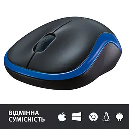 Мишка Logitech M185 blue (910-002239) - мініатюра 2