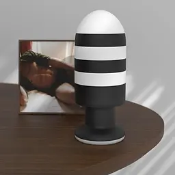 Анальна пробка LoveToy X-Missioner 19.5 см (чорно-білий) - мініатюра 3