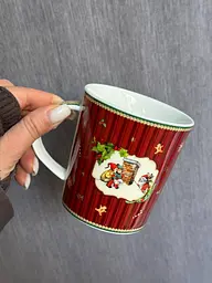 Чашка новорічна Magic Christmas R33350 фарфорова у подарунковій коробці 320 мл Червона - мініатюра 2