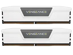 Модуль пам'яті Corsair DDR5 32GB (2x16) Vengeance 6400Mhz EXPO/XMP White (CMK32GX5M2B6400Z36W)