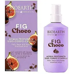 Спрей для волосся, обличчя й тіла Bioearth Botanique Scented Water Chocolate Fig Choco Інжир та шоколад парфумований 100 мл