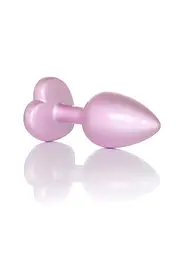 Анальна металева пробка Plug - Jewellery Pearl Pink Heart PLUG - Clear S Boss Series 64-00139 100340 - мініатюра 5
