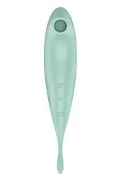 Вакуумний кліторальний стимулятор з вібрацією Satisfyer Twirling Pro+ зелений - мініатюра 3