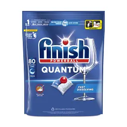 Таблетки для посудомийних машин Finish Quantum All in 1 80 шт. (5908252011490)
