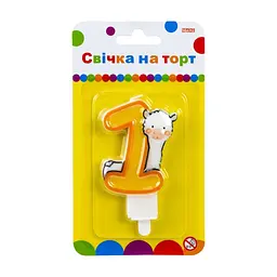 Свічка Maxi Llama "1" висотою 7,62 см (MX622068-1)