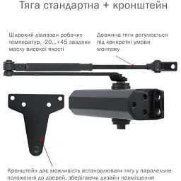 Доводчик двері Ryobi D-2055V BLACK - мініатюра 3