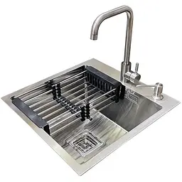 Комплект мийка + змішувач + дозатор Romzha Arta Nova U-450 (B)
