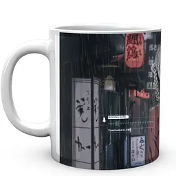 Кухоль GeekLand Kakegurui Шалений Маніяк rain KI.02.03 330 мл білий - мініатюра 2