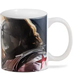 Кухоль GeekLand Captain America щит CA.02.035 зимовий солдат 330 мл білий - мініатюра 2