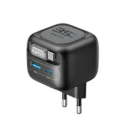 Зарядний пристрій HAVIT UC251 GaN 35W USB-A+USB-C +Кабель USB-C HAVIT (23642-000)
