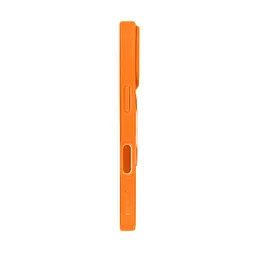 Противоударный чехол-панель для Apple iPhone 17 Pro, Unit Stand2, оранжевый, силикон + поликарбонат, защита всего корпуса, с подставкой, поддержка магнитных держателей и беспроводной зарядки (MagSafe), ArmorStandart (ARM86626) - мініатюра 3