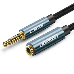 Кабель аудіо Ugreen 4 pin 3.5 mm подовжувач 2М Blue (AV118)