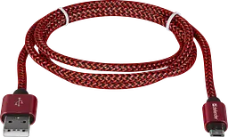 Кабель USB 2.0 AM-micro BM, 1.0 м, червоний, 08-03T PRO Defender