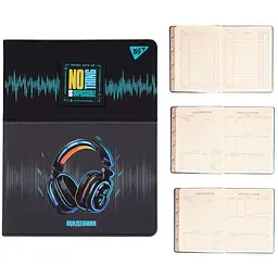 Щоденник шкільний YES PU інтегральний Headphones, A5, 40 арк. (911620)