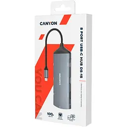 USB-Хаб Canyon 8-in-1 USB-C (CNS-TDS15) - мініатюра 3