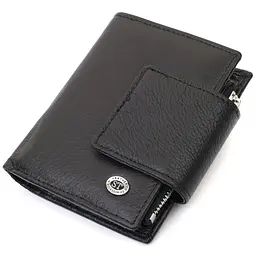 Вертикальний гаманець для жінок із натуральної шкіри ST Leather 22703 чорний - мініатюра 1