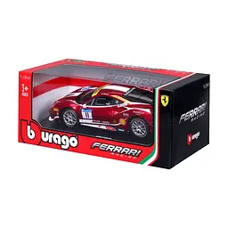 Автомодель Bburago Ferrari 488 Challenge 1:24 червоно-чорна (18-26308) - мініатюра 11