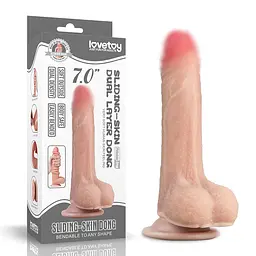 Фалоімітатор Sliding Skin Dong 7 '' Love Toy 66-LV317001 91246