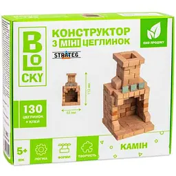 Будівельний набір STRATEG для творчості з міні-цеглинок BLOCKY "Камін" 31025