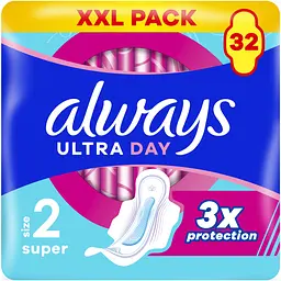 Гігієнічні прокладки Always Ultra Day Super розмір 2, 32 шт.