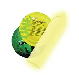 Неонові презервативи One Glowing Pleasures, 1 шт One One GlowingPleasures 101881 - мініатюра 2