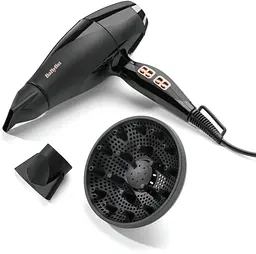 BaByliss Фен Air Power Pro, 2300Вт, 3 режими, дифузор, іоніз-я, хол. обдув, кераміка, чорно-рожевий - мініатюра 4