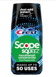 Концентрований ополіскувач для порожнини рота Crest Scope Squeez Mouthwash Cool Peppmermint 50 ml
