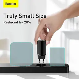 Зарядний пристрій BASEUS GaN2 Lite Quick Charger 65W (CCGAN2L-B01) чорний - мініатюра 8