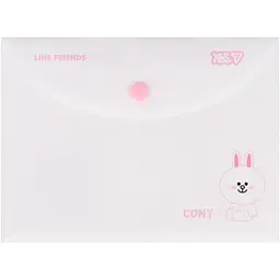 Папка-конверт Yes Line Friends В6 на кнопці (492466) - мініатюра 2