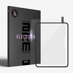 Захисне скло для планшета Apple iPad Pro 13 (2024)/Pro 13 (2025) M5 Supreme Black Icon, олеофобне покриття, загартоване скло 9H з японським покриттям Daikin, на весь дисплей, антистатичний клей, преміум захист, ArmorStandart (ARM78430)
