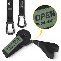 Гімнастичні кільця 4FIZJO дерев'яні, регульовані Black/Green (P-5905973402736) - мініатюра 3