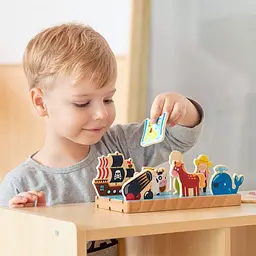 Дерев'янийй ігровий набір Viga Toys Простір та відстань (50183) - мініатюра 3