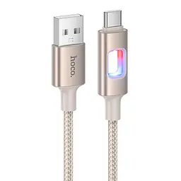 Дата кабель Hoco U144 New USB to Type-C 3A (1.2m) Gold