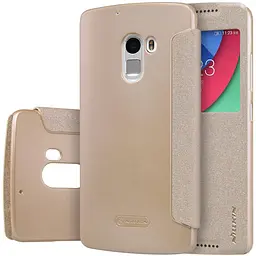 Чохол-книжка Nillkin Sparkle case Lenovo X3 Lite A7010 Gold - мініатюра 2