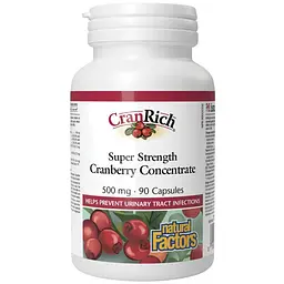 Журавлина Natural Factors CranRich 500 мг 90 капсул
