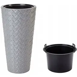 Горщик для квітів Form-Plastic Makata Slim-30 25 л сірий (2830-055)