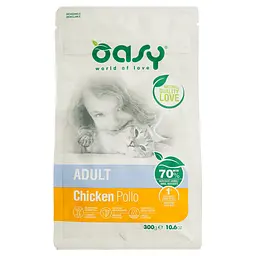 Сухий корм для котів Oasy Lifestage Adult з куркою 300 г - мініатюра 2