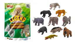 Стретч-іграшка у вигляді тварини серії LEGEND OF ANIMALS МАКСИ – ХИЖАКИ ДЖУНГЛІВ (В асортименті, у дисплеї) - мініатюра 2