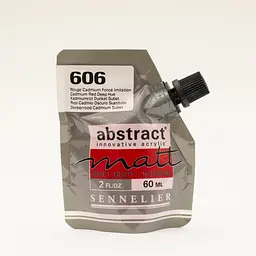 Акрилова фарба Sennelier Abstract, дой-пак, 60 мл, матова, Кадмій Червоний темний (Cadmium Red Deep Hue)