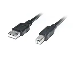Кабель REAL-EL USB - Type-B V 2.0 (M/M), 2 м, чорний (EL123500026)