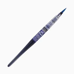 Ручка-пензель з чорнилом Sennelier Ink Brush, Переливчастий ультрамариновий синій (Iridescent Ultramarine Blue)