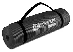 Мат для фітнесу та йоги Hop-Sport HS-N010GM 1см чорний - мініатюра 6
