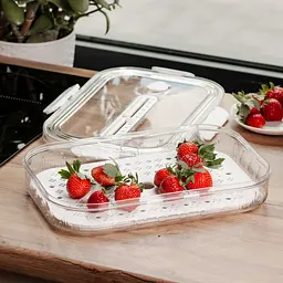 Контейнер для зберігання продуктів 32.5*22.5*6 см, білий Yiwu HP-27-6 - мініатюра 3