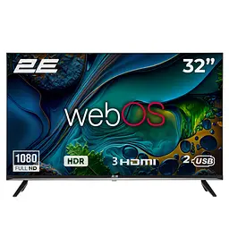 Телевізор 32" LED FHD 60Hz Smart WebOS Black 2E teh0018392 - мініатюра 2