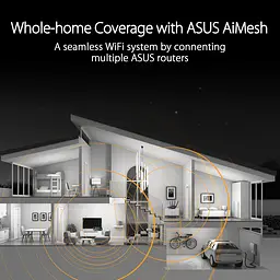 Маршрутизатор Asus TUF-BE3600 BE3600, 4xGE LAN, 2,5xGE WAN, 1xUSB3.2, MESH - мініатюра 9