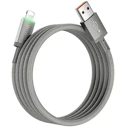 Дата кабель WIWU C081 Maglink USB to Lightning 12W 1 м Grey - мініатюра 3