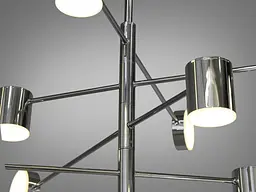 Люстра LED Diasha D302-8CH, 40W, хром, 8 ламп, сучасний стиль для коридору, спальні, кухні та офісу - мініатюра 4