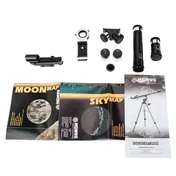 Телескоп KONUS KONUSTART-900B 60/900 EQ2 + сумка та адаптер для смартфона (1738) - мініатюра 6