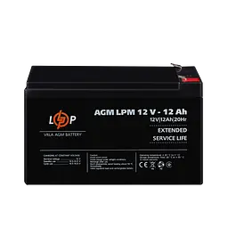 Акумулятор AGM LPM 12V - 12 Ah - мініатюра 2