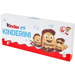 Печиво хрустке з какао-молочним декором Kinderini Kinder 100 г - мініатюра 3